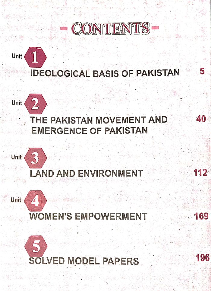Aina Pakistan Studies EM-9