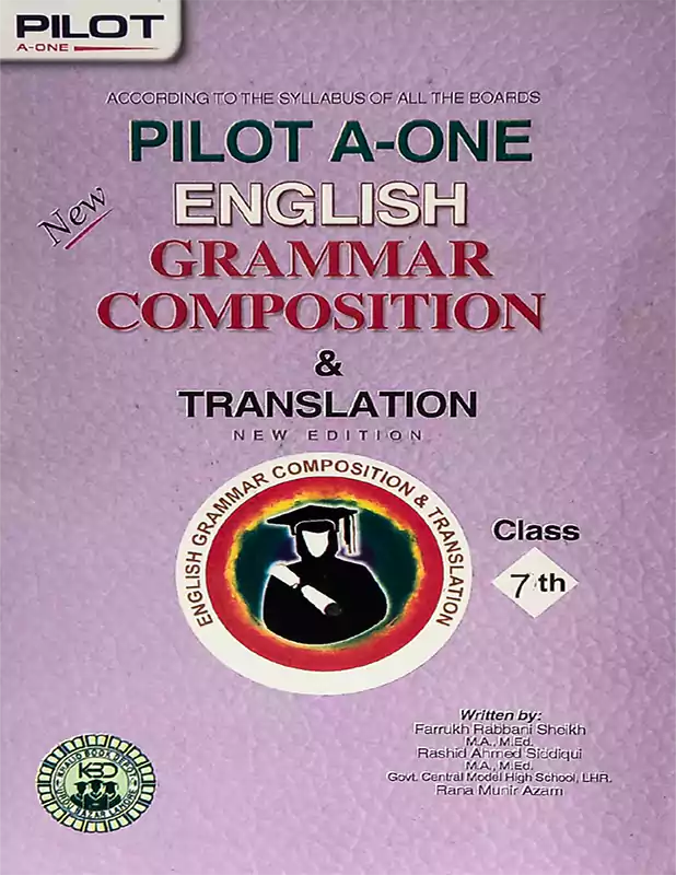 Pilot A One English Grammar and Composition for Class 7