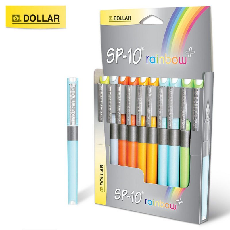 Dollar Fountain Pen SP-10 Rainbow Plus 10's Display Pack