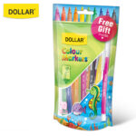 Dollar Colour Marker 10's Assorted Pouch pack