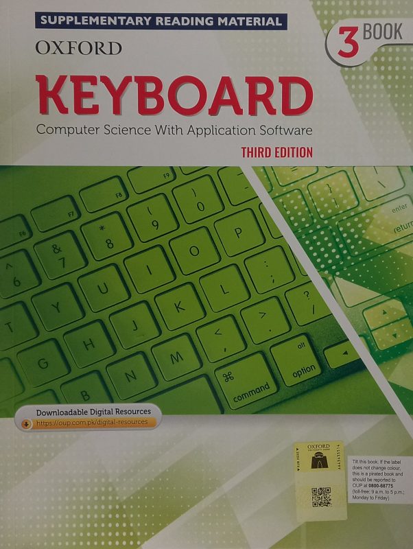 Oxford Keyboard Computer Science with Application Software for Grade 3