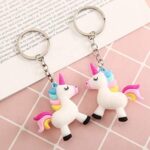 Mini Silicone Cute Unicorn Keychain Set of 60