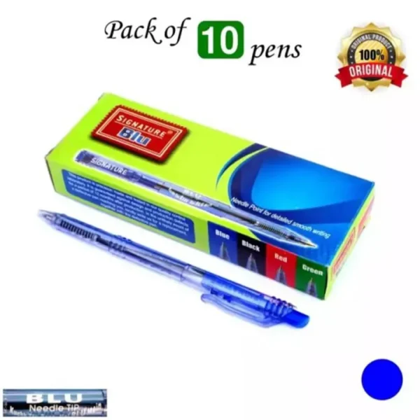 Signature BLU Ball Pen (10 Pc)