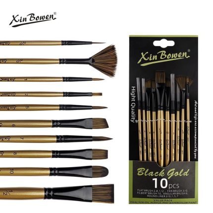 Xin Bowen Black Gold Mix Brush Set of 6