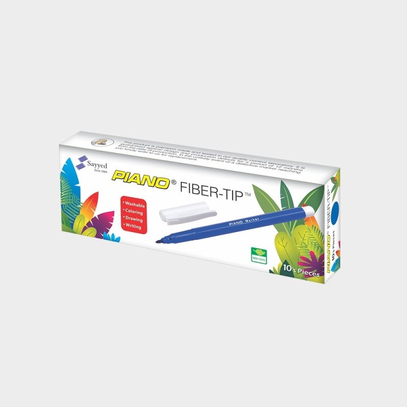 Piano Fiber-Tip Marker 10Pcs Box