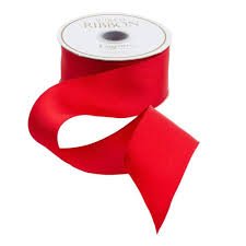 Solid Red Satin Wired Ribbon - 9 Yard Spool – Caspari