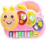 Bee Flashing Drum Piano Musical Toys for Babies - Image 4