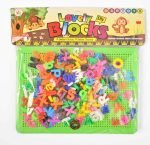 Lovely Blocks Pin Letters with Yellow Board Toy for Kids
