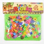 Lovely Blocks Pin Letters with Yellow Board Toy for Kids