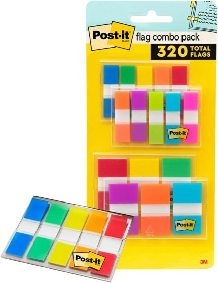 Post-it Flags Combo Pack with 4 Dispensers
