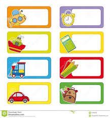 School Labels Images