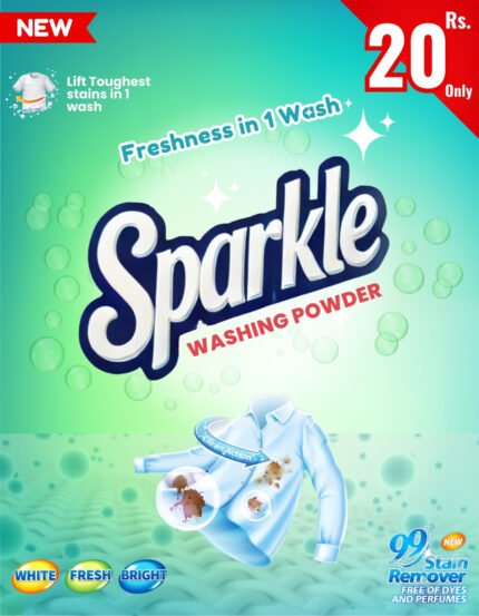 sparkle washing powder 20 rs