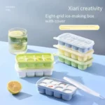 Eight-Grid Ice Cube Tray with Lid