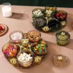 Crown-Shaped Rotating Snack Tray
