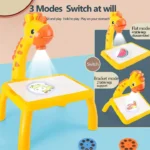 Giraffe Projector Drawing Table for Kids – Creative LED Art Desk with Markers & Slides - Image 5