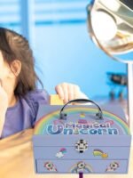 *Magical Unicorn Jewelry Box for Girls – Lockable Storage Chest with Drawer & Handle - Image 3
