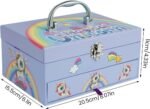 *Magical Unicorn Jewelry Box for Girls – Lockable Storage Chest with Drawer & Handle - Image 5