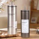 Stainless Steel Tumbler with Straw – 750ml Leakproof Cold Drink Bottle (350g) - Image 3