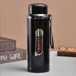 Dark Brown Stainless Steel Thermos Flask – 500ml Vacuum Insulated Bottle (450g) - Image 3