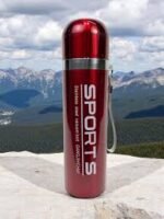 Red Sports Stainless Steel Thermos Flask – 750ml Vacuum Insulated Bottle (550g)
