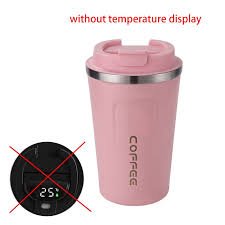 Pink Insulated Coffee Mug | Leak-Proof Stainless Steel Travel Tumbler – 400ml