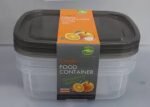 Airtight Plastic Food Container with Black Lid – Leakproof & BPA-Free (Medium Size) - Image 2