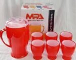 GM Double Colors Water Set – 7 Pcs Stylish Jug & Glass Set for Everyday Use - Image 3