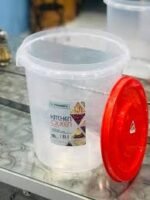 Kitchen Queen 10L Airtight Food Storage Container – Red Lid - Image 2