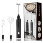 Rechargeable Electric Milk Frother with Dual Whisks – Perfect for Coffee, Cappuccino, and Latte