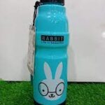 Rabbit Cartoon Thermos Bottle for Kids – 500ml Insulated Water Bottle with Strap