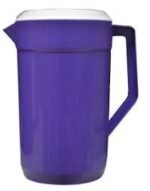 Classic Purple Plastic Water Jug – 1.8L Durable Pitcher with Lid for Home & Office