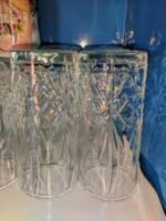 7-Piece Premium Glass Jug & Glass Set – Crystal Cut Design Drinkware - Image 3