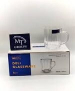 Deli Glassware 6-Piece Tea & Coffee Glass Mug Set – 220ml Clear Mugs