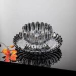 2-Pcs Crystal Glass Flower Bowl Set – Decorative Serving Bowls for Fruits & Snacks - Image 5