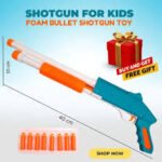Nerf-Style Soft Bullet Gun for Kids – Pump Action Blaster with 10 Foam Darts - Image 3
