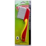 Terminator Lice & Nit Removal Comb – Red & Yellow Metal Teeth for Head Lice Treatment - Image 3