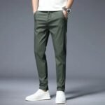 Green Cotton Jeans for Men – Slim Fit Stretchable & Comfortable Casual Wear