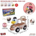 Buy Duck Face Ride-On Push Car for Toddlers – Brown & Cream | Safe & Durable - Image 4