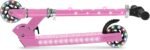 Light-Up Folding Scooter for Kids – Adjustable Height, LED Wheels – Pink Kick Scooter for Girls (3+ Years) - Image 6