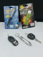 Shock Prank Toy Set – Electric Shock Pen, Chewing Gum, Fake Car Key & Laser Pointer