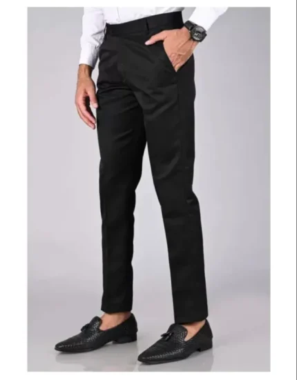 Men's Black Cotton Jeans – Slim Fit Casual Pants for Daily Wear