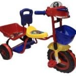 Colorful Kids Tricycle with Front Basket & Rear Storage – Fun Pedal Ride for Toddlers