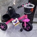 Super Trike Pink Tricycle for Girls – Stylish Ride-On with Pedals & Backrest - Image 4