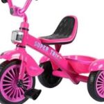 Super Trike Pink Tricycle for Girls – Stylish Ride-On with Pedals & Backrest