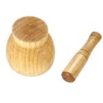 Wooden Mortar and Pestle Set – Classic Manual Grinder for Spices & Herbs - Image 4