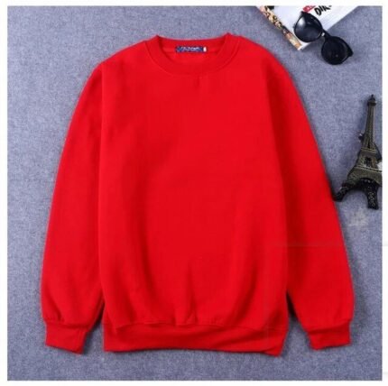 Men's Classic Crew Neck Sweatshirt – Dark Green | Casual Winter Wear