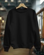 Men's Classic Crew Neck Sweatshirt – Dark Green | Casual Winter Wear - Image 3