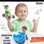 Shop Mini Cartoon Tricycle Toy for kids – friction powered, push-and-go scooter bike toy for toddlers, boys & girls. Fun, safe & durable!