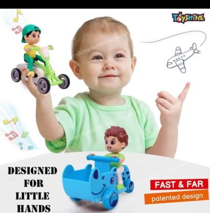 Shop Mini Cartoon Tricycle Toy for kids – friction powered, push-and-go scooter bike toy for toddlers, boys & girls. Fun, safe & durable!