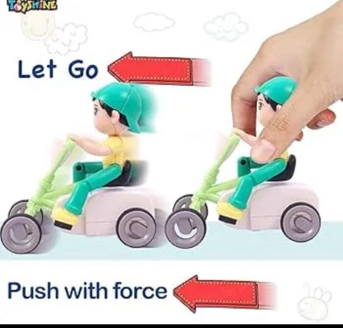 Shop Mini Cartoon Tricycle Toy for kids – friction powered, push-and-go scooter bike toy for toddlers, boys & girls. Fun, safe & durable! - Image 8